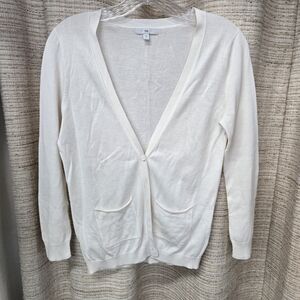 Women's Off White Cardigan Sweater